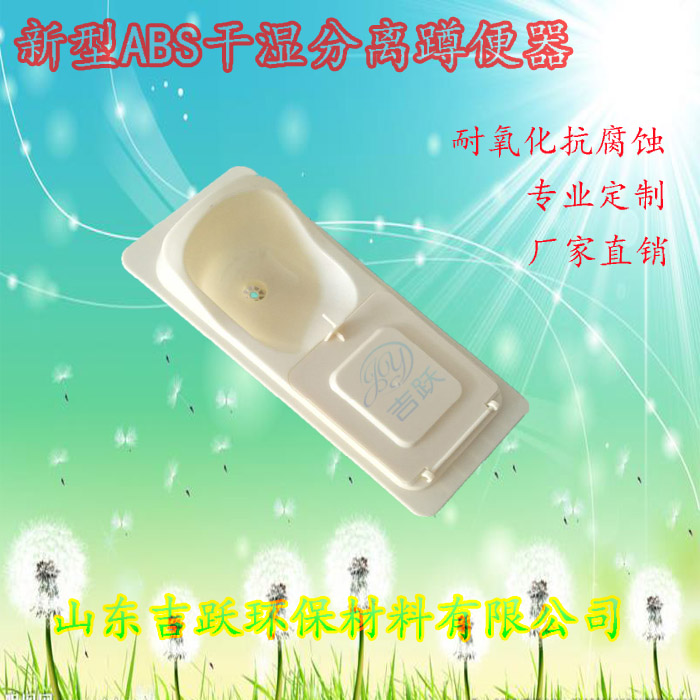 旱厕改造ABS树脂新型材料干湿分离蹲便器 天长市石梁镇2019年