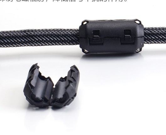 镍锌铁氧体抗干扰磁环两半式带壳磁环扣式磁环UF-70B内孔7.0mm