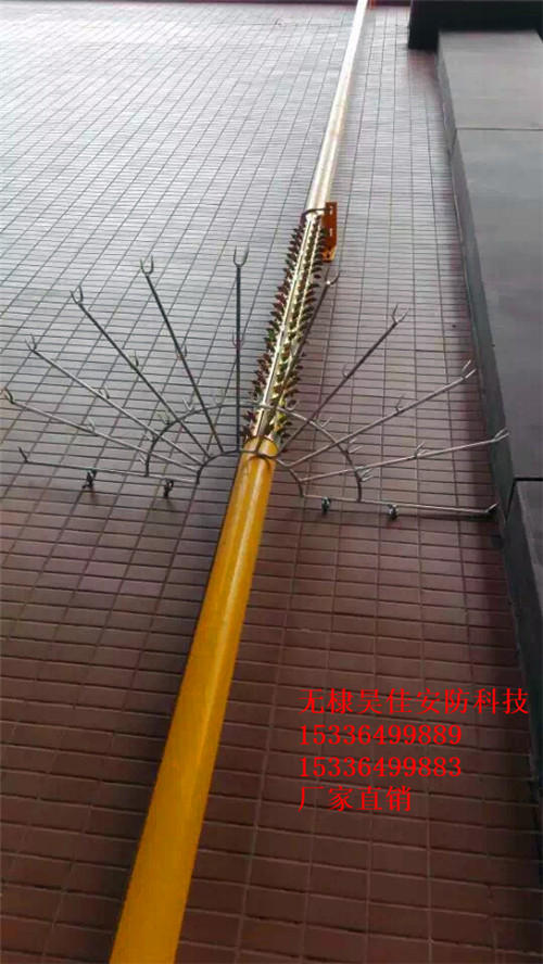 供应煤气管道防爬刺 落水管道防盗刺 围墙防盗刺厂家制作