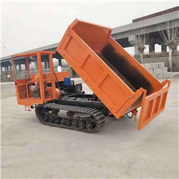 浙江宁波小型四不像履带运输车，爬坡能力强的橡胶自卸农用车