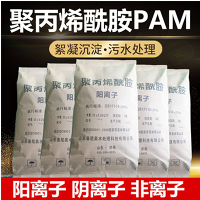 普尼奥 聚丙烯酰胺PAM高分子絮凝剂增稠剂阴阳非离子洗沙泥浆沉淀剂