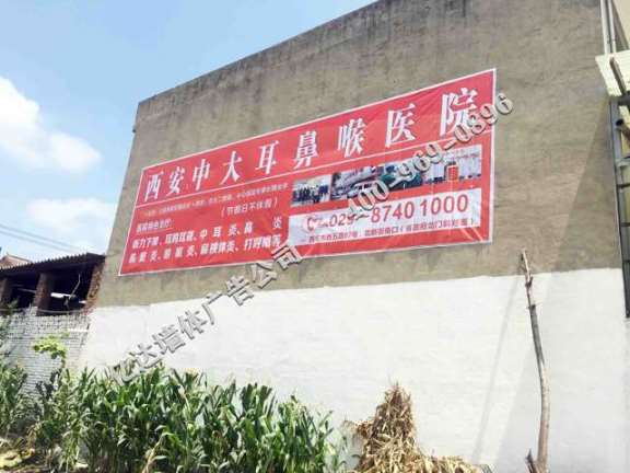 陕西墙体广告招牌机会错过就没了渭南除霾标语广告