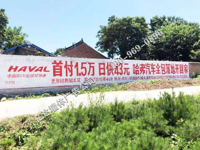 陕西墙体广告制作商洛除霾标语广告懂你的所有在意