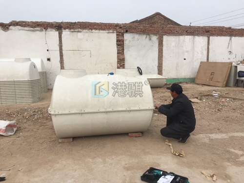 玻璃钢化粪池方数和型号 玻璃钢化粪池工艺原理-港骐