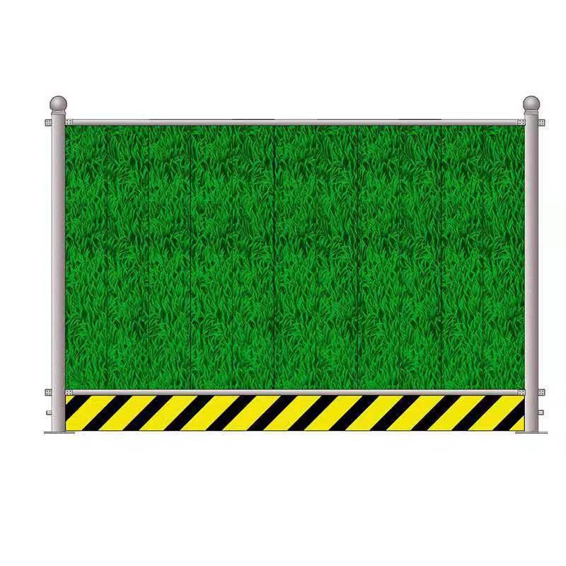 市政围挡工地道路施工围挡_小草绿植围挡_彩钢围挡厂家现货直销
