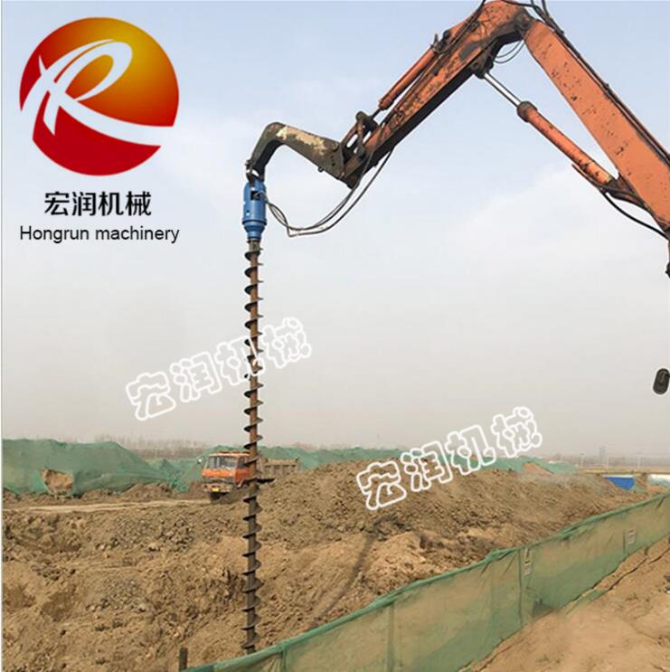 蔬菜大棚立柱钻孔机 公路建组螺旋钻孔打桩机 水泥电线杆螺旋钻孔机