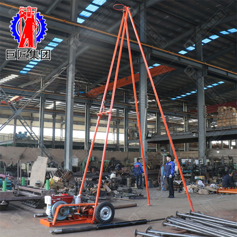 砂金矿勘探钻机 标贯 勘探 取土样一体机 30冲击钻机