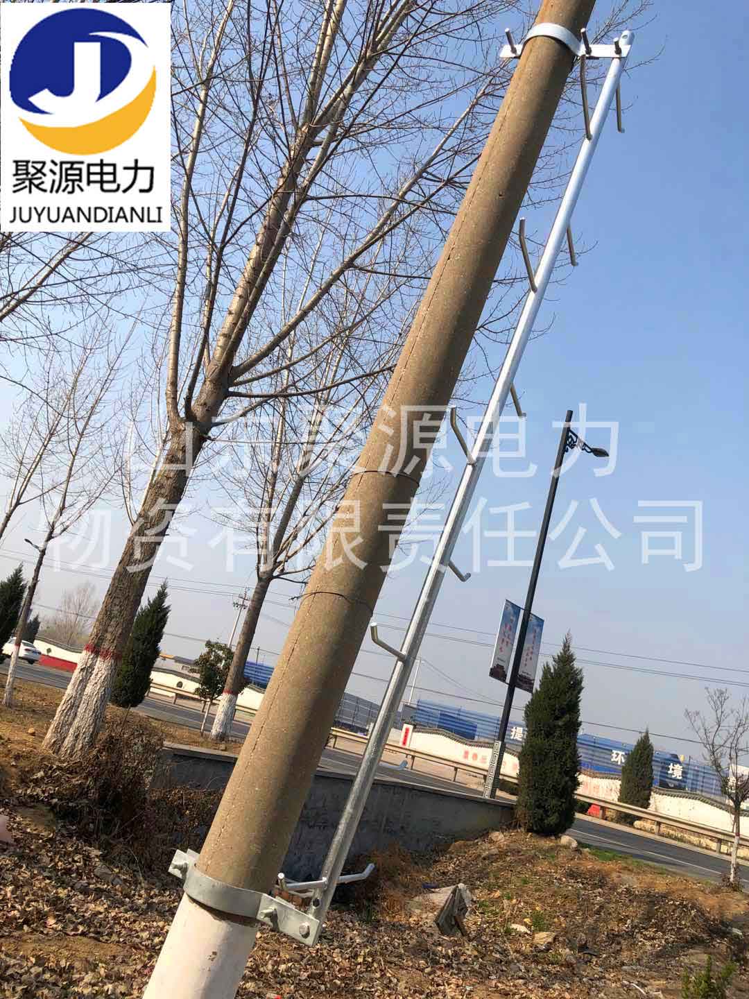 电力通信行业专用杆用安全爬梯 水泥杆用爬梯 方管爬梯 圆角爬梯