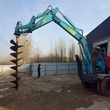 低价出售轮式挖掘机钻孔机、打桩机、钻坑机、挖坑机