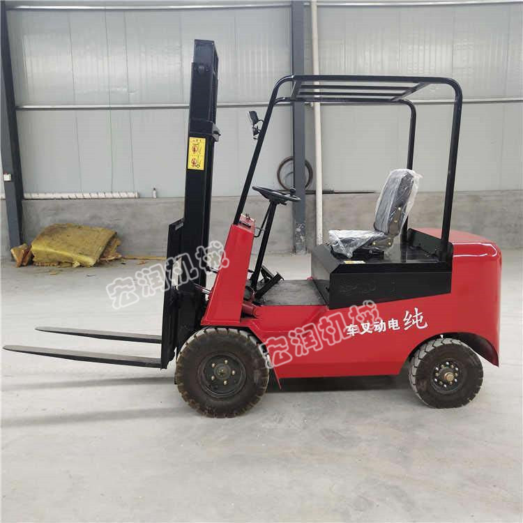 升高装卸堆垛铲车 座驾全电动叉车 电瓶液压堆高车