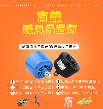 宠物保温灯塑料育雏保温仪器 发热丝灯畜牧场 仔猪养殖取暖风机