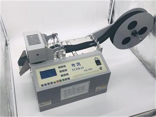 出售涤纶罗纹袖口割断机 环保弹力松紧带剪切机厂家