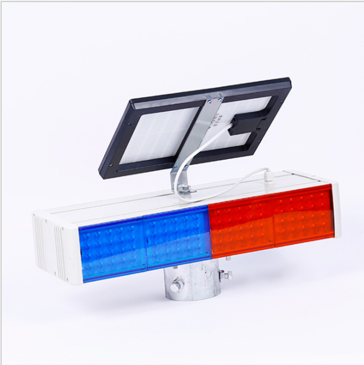 太阳能爆闪灯交通双面警示灯信号频闪灯道路LED施工指示指挥灯