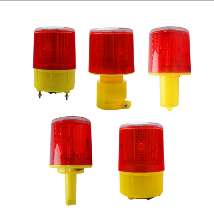 太阳能警示灯 磁吸塔机灯 施工安全频闪灯 路锥灯 5种底座