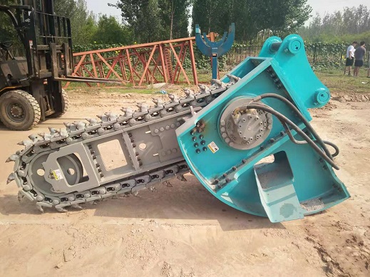 岩石链条开沟机岩石混凝土路面圆盘开沟机路岩石开槽机