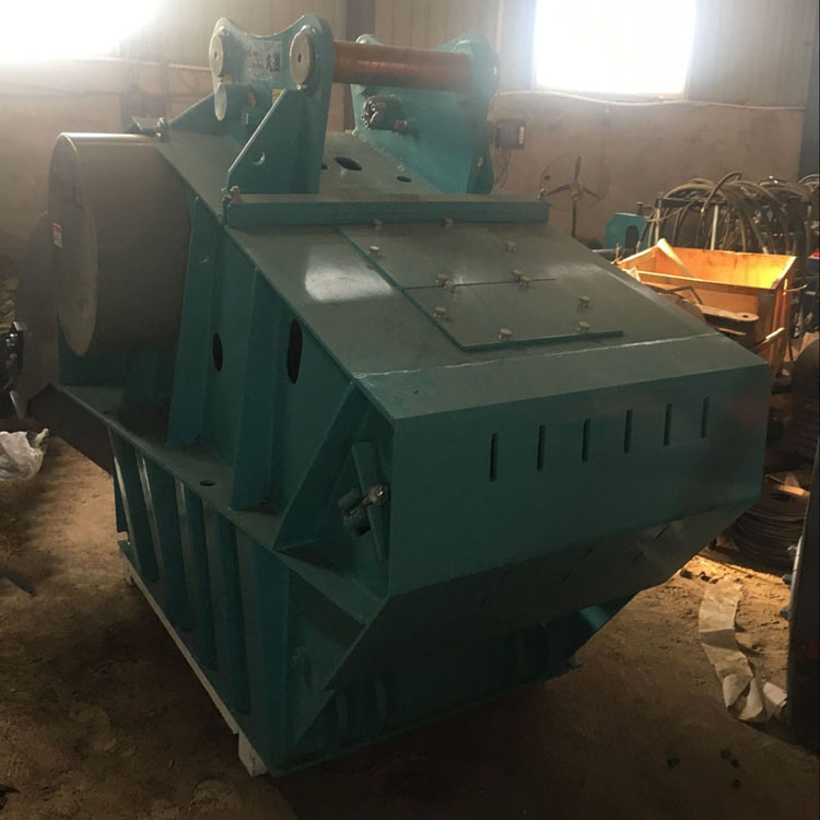 鳄式移动单轴/双轴液压粉碎斗建筑垃圾工程桩头挤压式破碎机