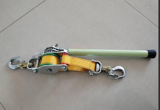 带电作业紧线器n-1500手扳绝缘紧线器收紧器双钩彩带电力拉紧器