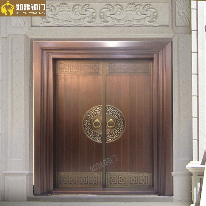 浙江进户铜门生产，欧式别墅铜门定做，真铜门加工
