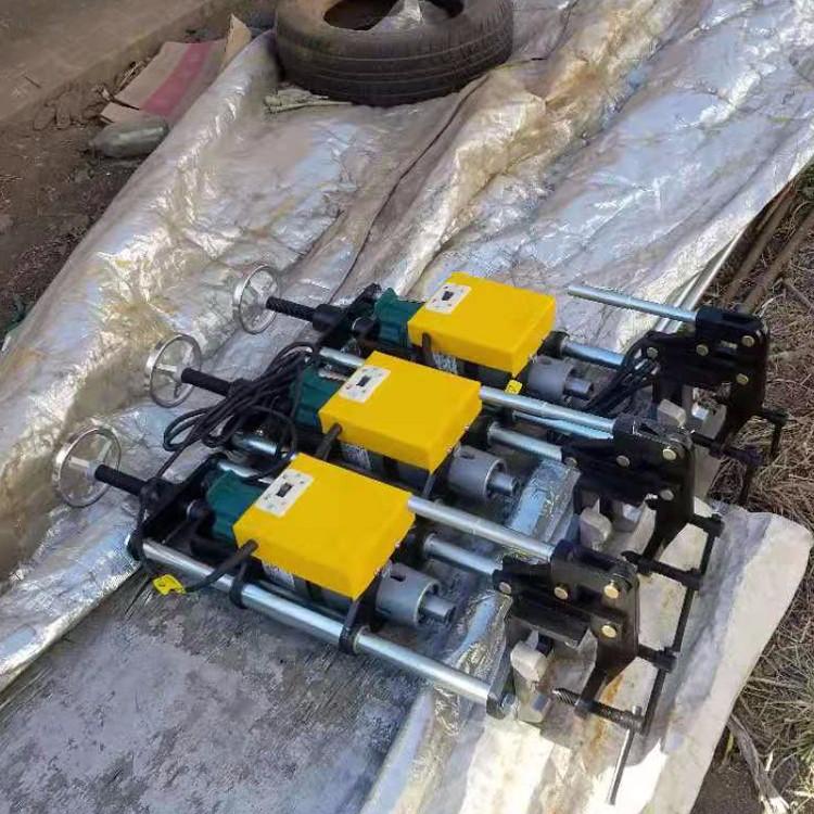 电动钢轨钻孔机   小型钢轨打孔机   铁路电务导线用钻孔机