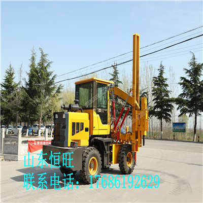 打拔钻一体机装载式护栏打桩机高速公路专用