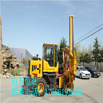 公路护栏钻孔机 轮式打桩机 全国联保  终生服务
