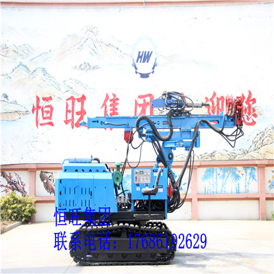 伸缩滑移款打桩机 光伏打桩机 旋转底盘光伏打桩机