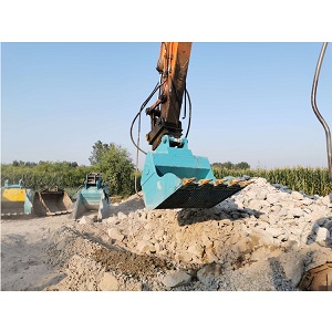 供应ZS-15 高频震动筛分斗 岩石混凝土破碎斗