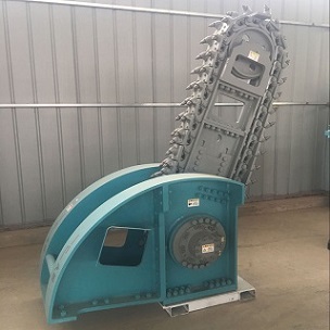 现货供应6-9T开挖狭窄沟槽链条式岩石开沟机LTKG3