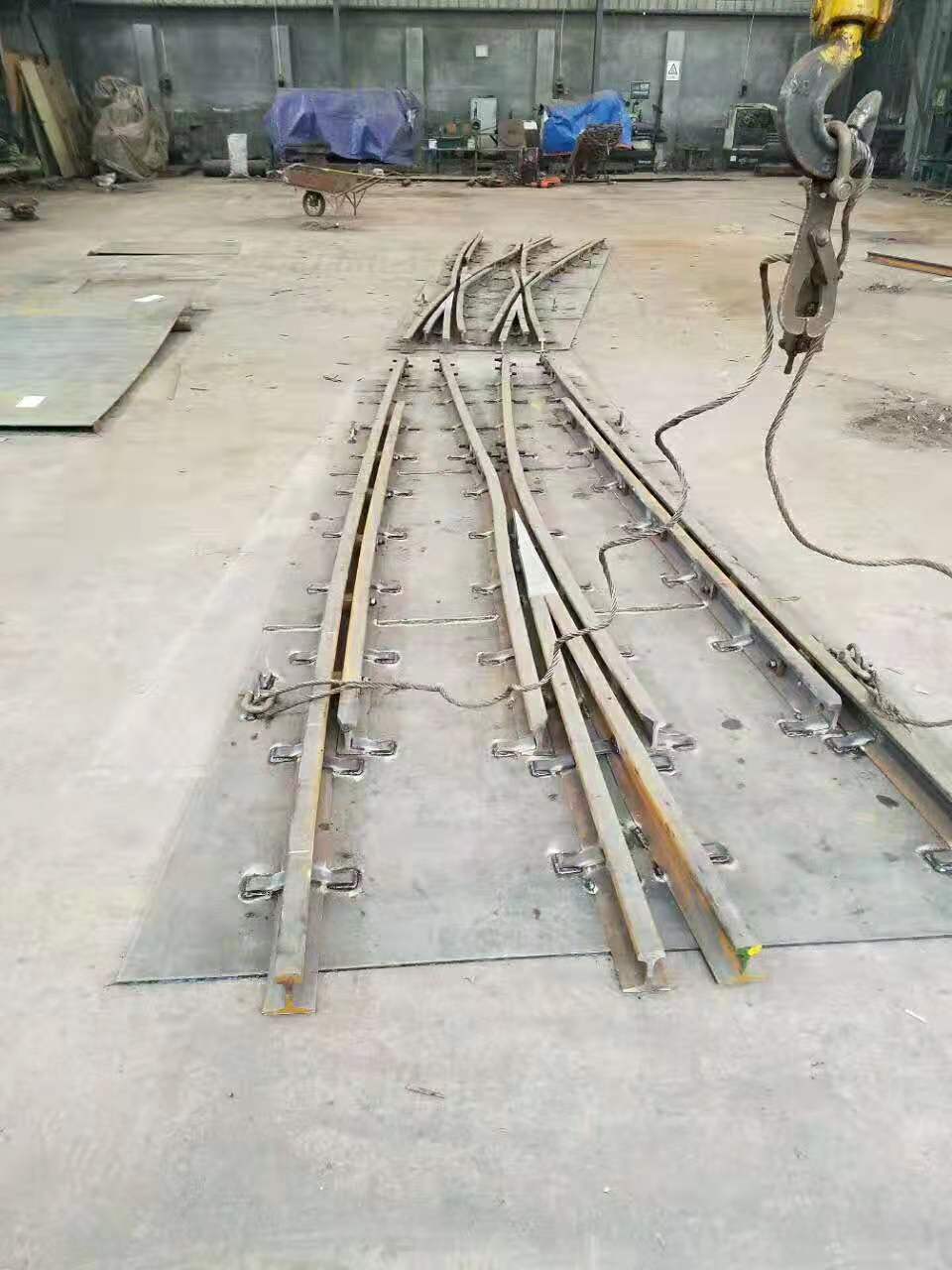 厂家供应铁路道岔 矿用道岔 22kg-4铁路道岔交叉渡线道
