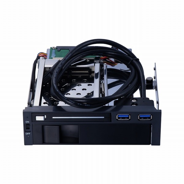 ST7221U 2.5+3.5寸光驱位免工具内置硬盘抽取盒