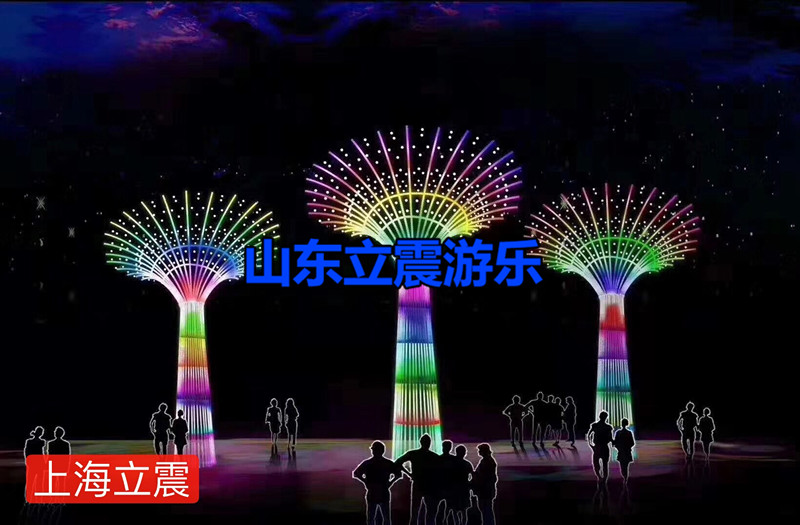 大型户外美陈摆件新年许愿树炫彩许愿树厂家