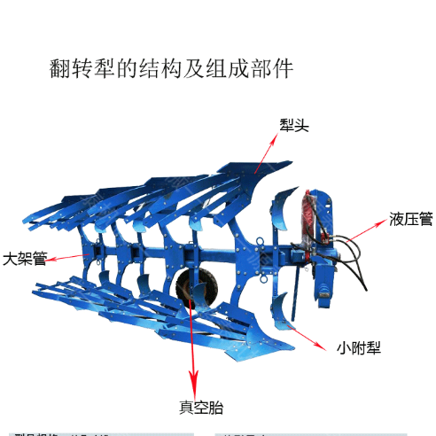 厂家直销液压翻转犁  拖拉机悬挂式液压翻转犁