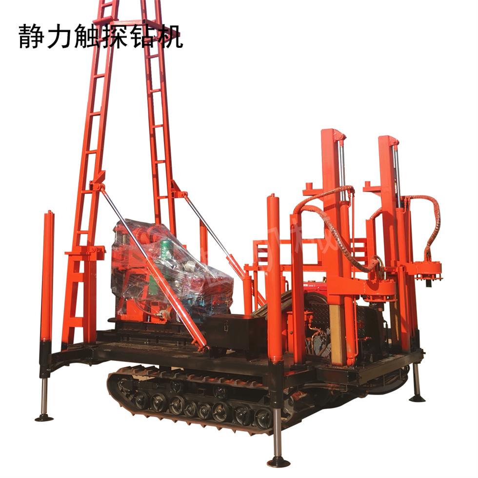 环境勘探取样钻机 直推式5T静力触探钻机
