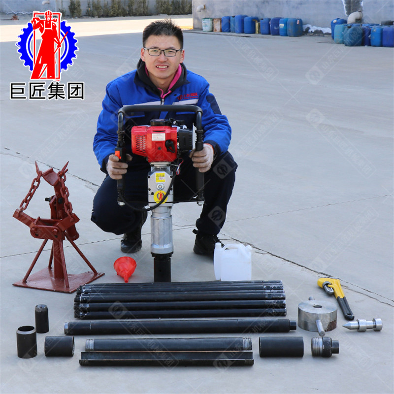 QTZ-3汽油机便携式取土钻机 冲击式取土钻机