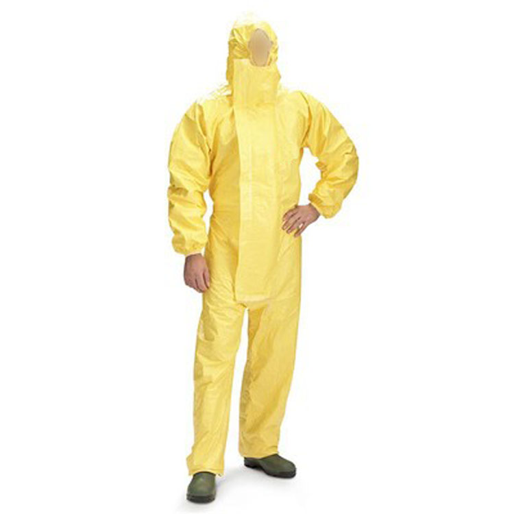 耐酸碱二级防护服 消防连体半封闭轻型 防液氨化学防化服