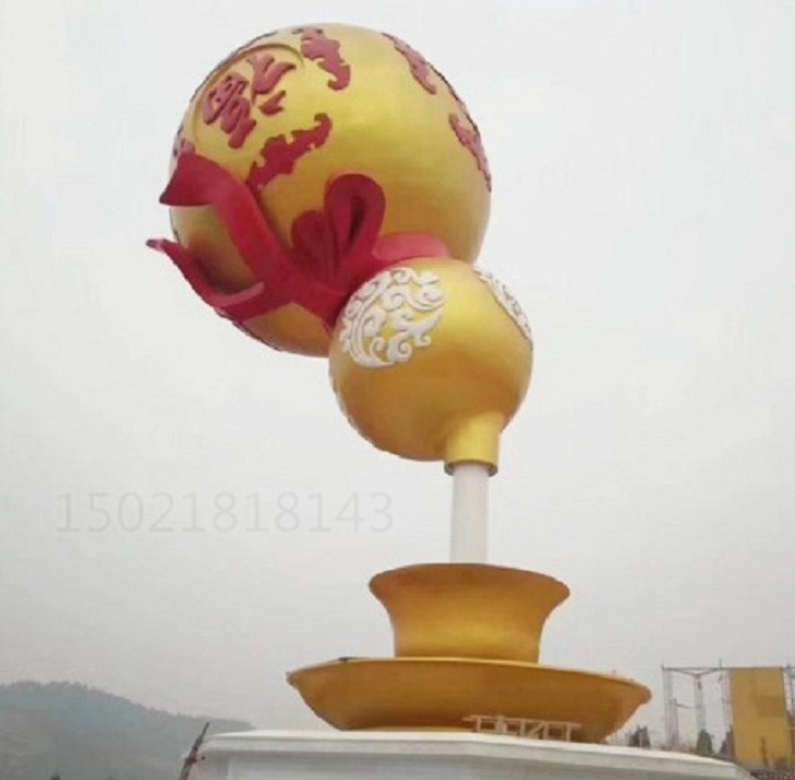 街区不锈钢喷水花朵雕塑 植物水景雕塑锻造工艺品
