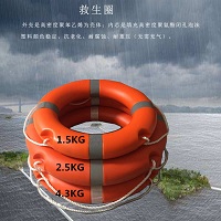 船用防汛专业YJSQ-2.5救生圈抗洪防汛救生圈2.5公斤