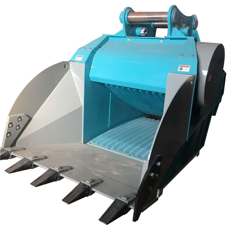 DP-50移动采石粉碎斗建筑垃圾粉碎斗45-60T矿山用破碎斗