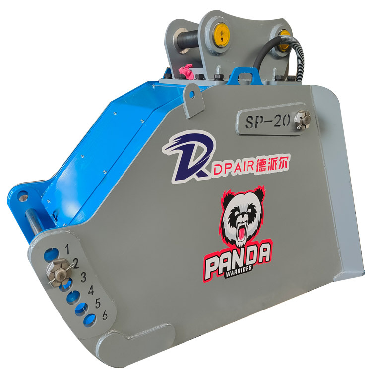 工程机械用SP-50挖机双轴破碎斗45-60T双轴岩石破碎斗