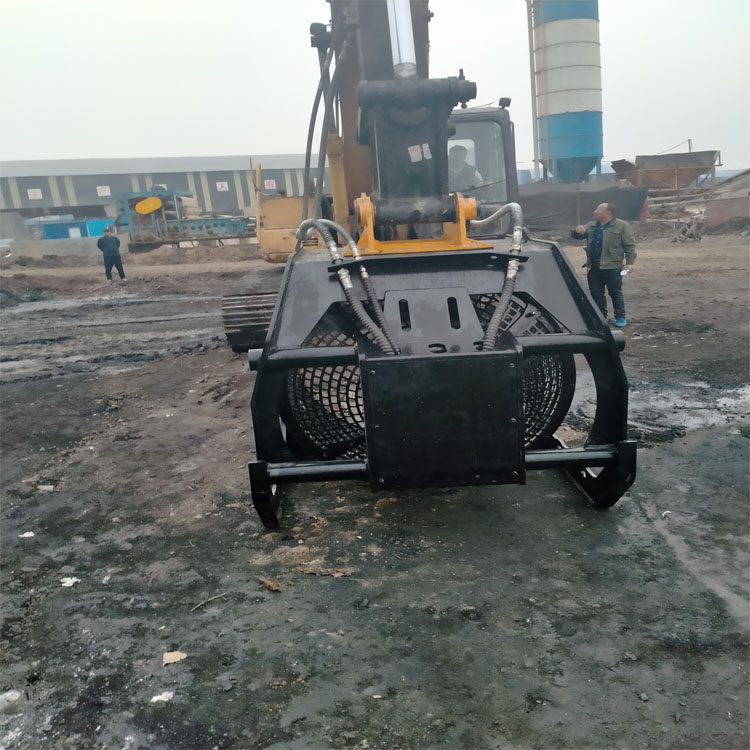 厂家支持定制挖掘机改装液压滚筒筛360度旋转筛分笼