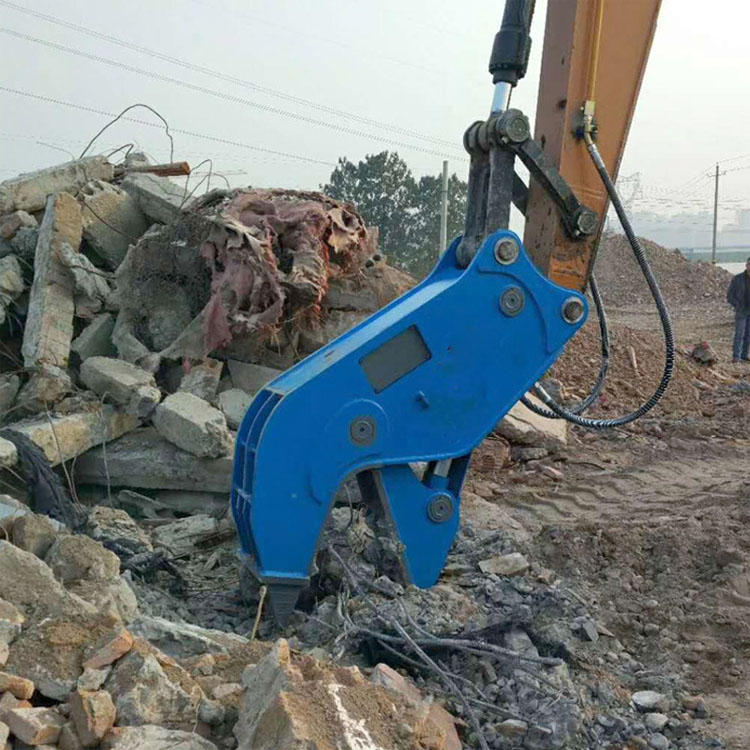 挖掘机液压鄂式粉碎钳钢筋混凝土破碎剪建筑破碎钳