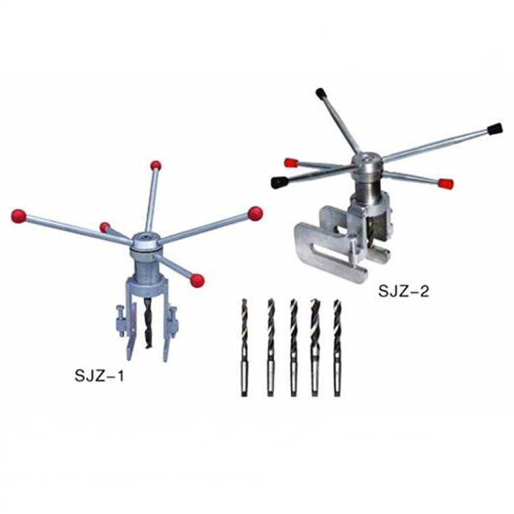 SZK2铁塔高空安装钻眼打孔工具轨道工具手摇角铁钻机