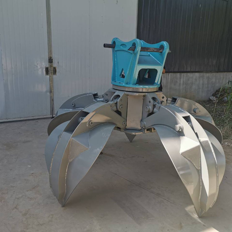 挖掘机属具360度旋转抓钢机ZG1900废旧金属回收抓头