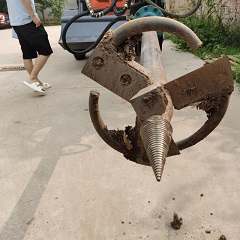 树坑打孔设备硬土快速钻孔机树根钻刨机电杆挖坑机
