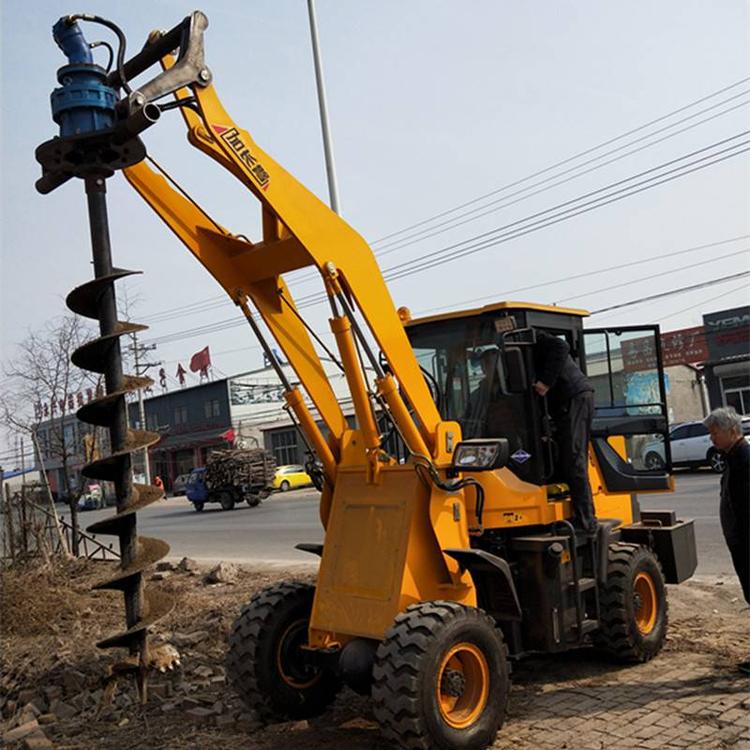 939型装载机改装一体护栏打桩机钻孔机护栏打桩机混凝土钻孔机