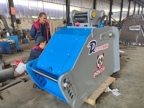 双轴破碎斗SP-15破碎机石头混凝土建筑垃圾粉碎斗 碎石斗