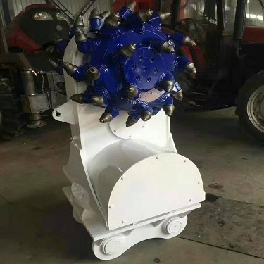 铣挖机可旋转铣挖头刨机高强度6-9T水下工作水平铣挖机