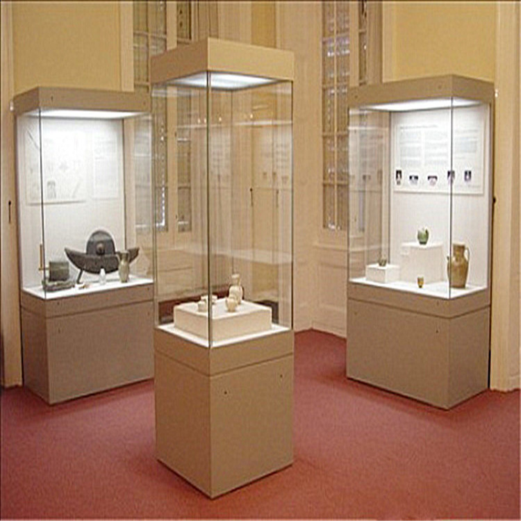 古玩展示柜博物馆展示柜艺术品瓷器展示柜-隆城博具