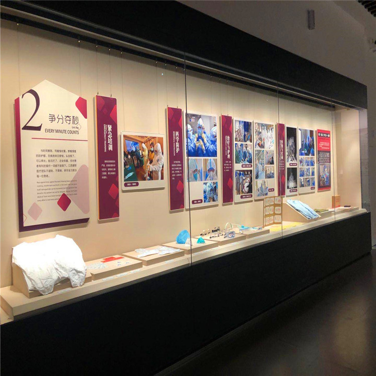惠州博物馆展示柜加工定制厂家古董文物展柜沿墙柜-隆城博具