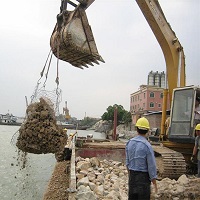 水利抢险救援物资堵决口钢丝合金网兜防洪抢险柔性钢丝网兜